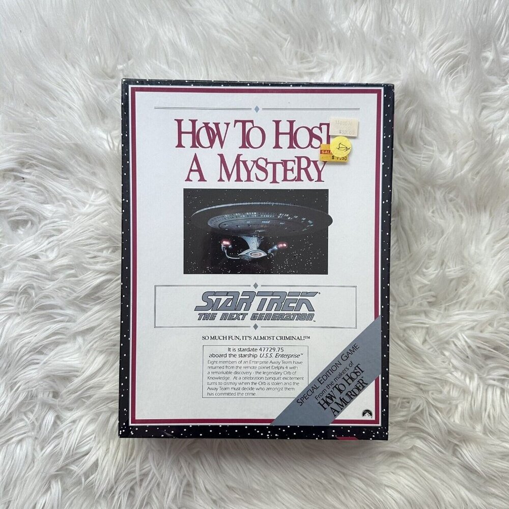 How to Host A Mystery: Star Trek The Next Generation  1992 Special Ed - Sealed